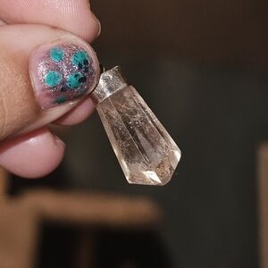 925 Silver Clear Quartz Pendant